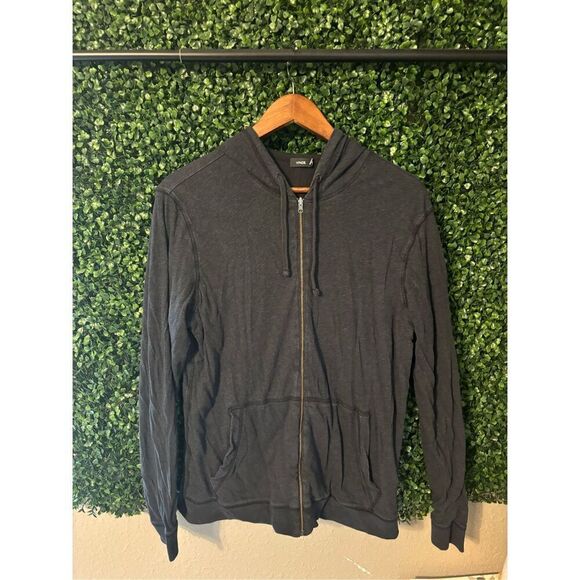 Mens Vince Gray and Black Reversible Jacket Sz Medium - Picture 1 of 4